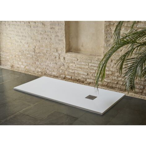 Receveur de douche à poser 120x90 cm – Résine de polyester – Antidérapant Classe 3 – Finition basalte – Revêtement Gel Coat – Doccia (1/5)