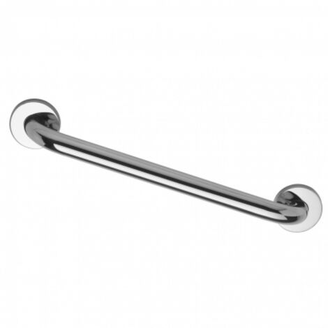 Barre d'appui droite Inox poli brillant 400mm adaptée PMR et Séniors