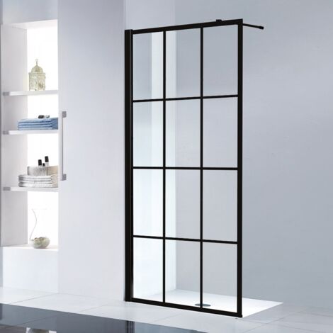 Paroi de douche LOFT BLACK 120cm (1/2)