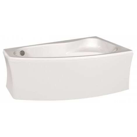 Pack Baignoire SICILIA asymétrique 160x100 angle à droite avec tablier