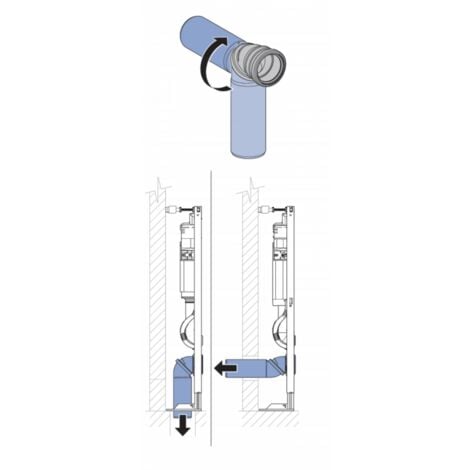 Pack Geberit UP320 + Cuvette sans bride KELOS Noir Brillant + Plaque Sigma Noir