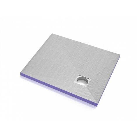 Jackon Insulation – Receveur de douche à carreler 90x90 cm – Décentré avec bonde horizontale Jackon New – Épaisseur 40 mm – Drainage optimal avec pentes préformées