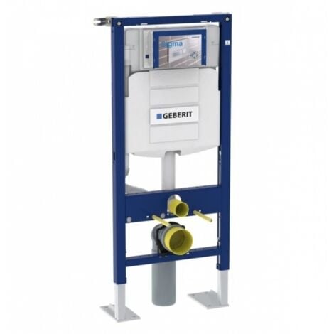 Pack WC Geberit UP320 + Cuvette GROHE sans bride Bau Ceramic + plaque sigma blanche