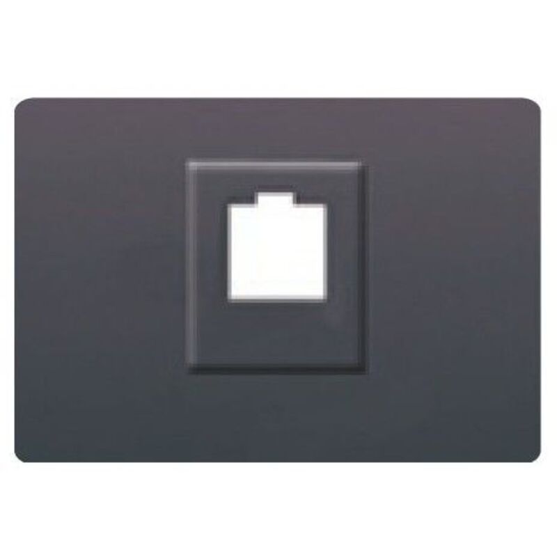 Cache femelle RJ11 ou RJ45 GRIS LAVA BJC Coral 21795-GL