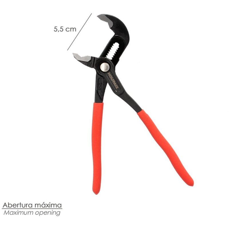 Pince Multiprise Réglable Gunpla 250mm - 7 Positions - Ouverture Max 50mm - Poignée Ergonomique Antiderapante