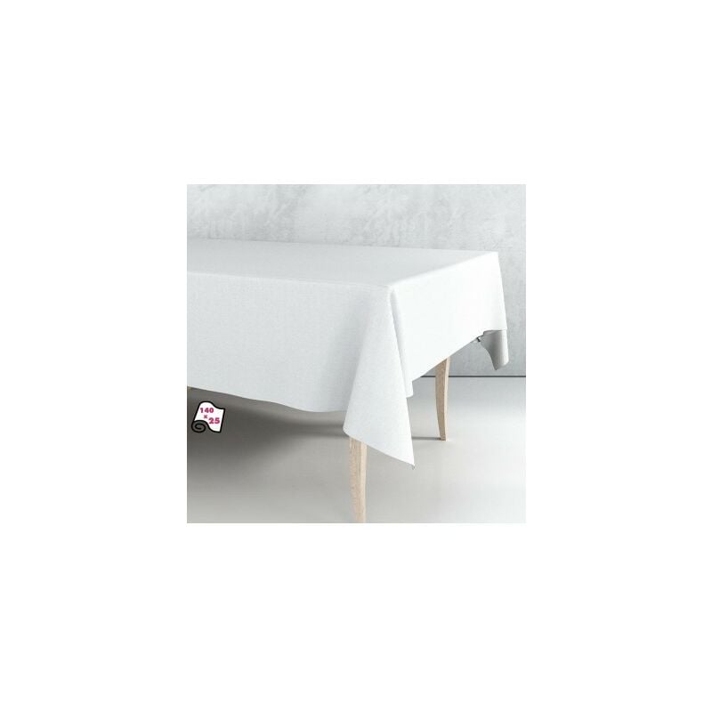 Sous nappe blanc rectangulaire 140 x 150 cm – protège table pvc