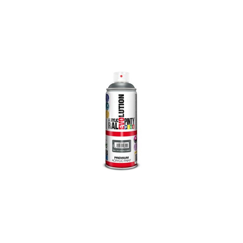 Peinture en aérosol PintyPlus Evolution 520cc RAL 7012 Gris Basalte