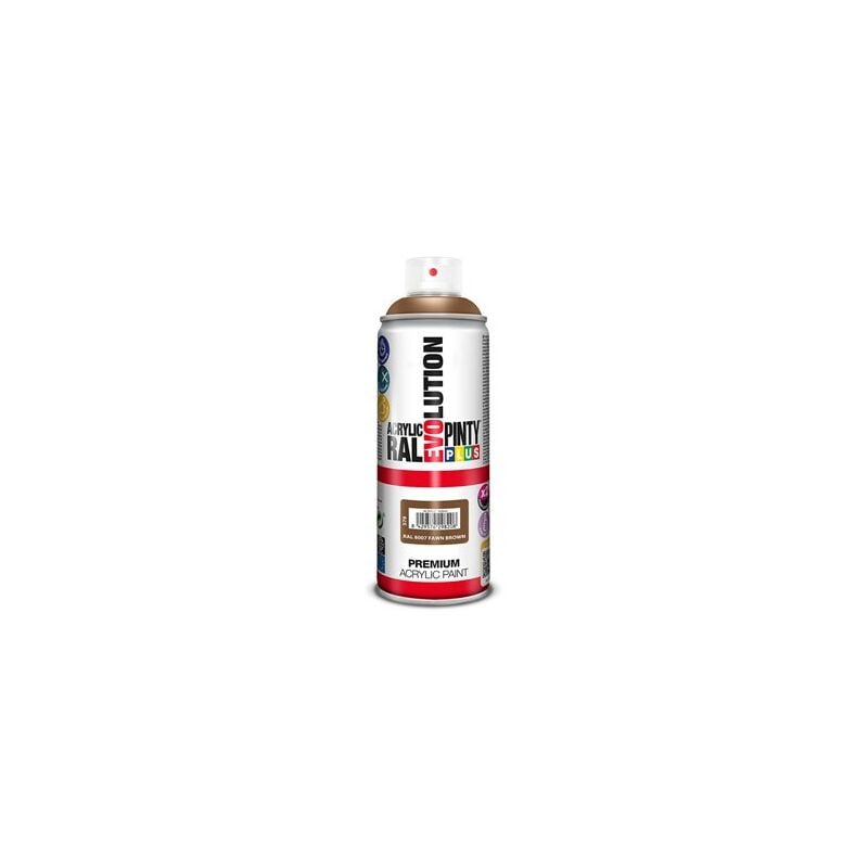PintyPlus Evolution Peinture en spray 520 cc RAL 8007 Marron fauve