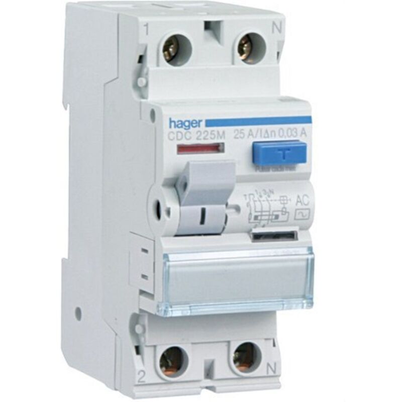 HAGER BF264 Bloc différentiel 2P 63A 300mA type AC