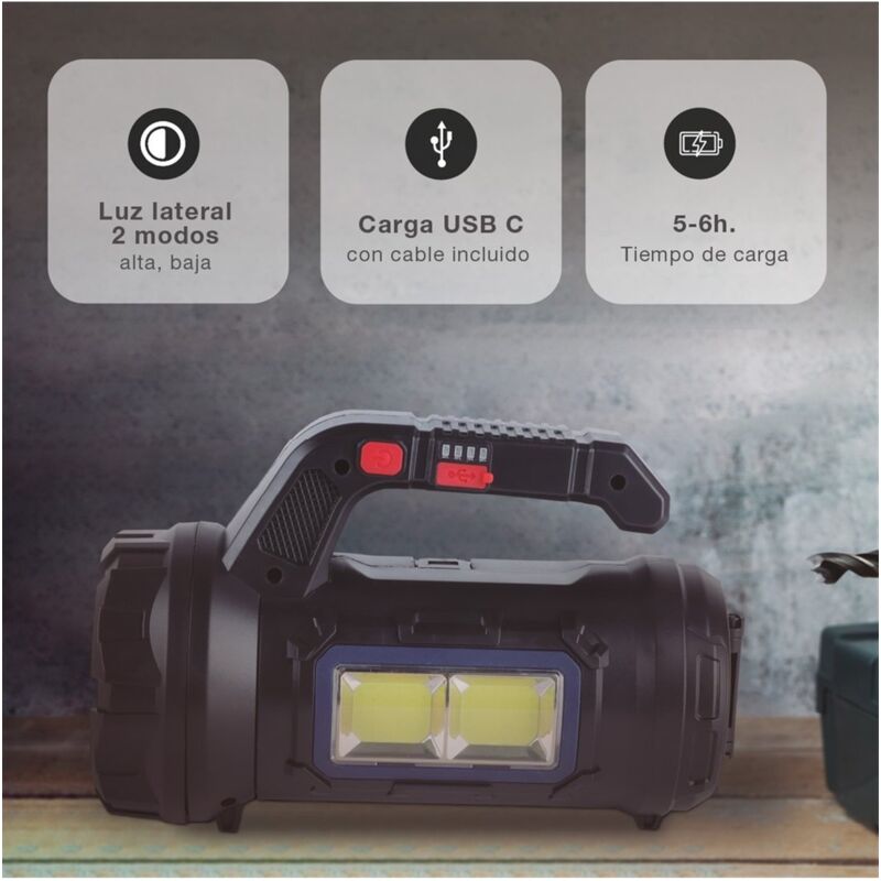 Lampe De Poche LED D'urgence + Outil Multifonction - Piles Incluses - Blazing LEDz