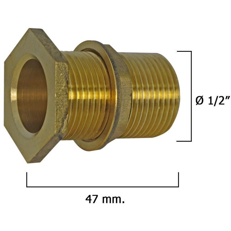 2 Raccords En Cuivre Pour Réservoir Carburant RC - Dimensions L26.5 X D14 X D4.5 X M8, Pour Modèles Essence