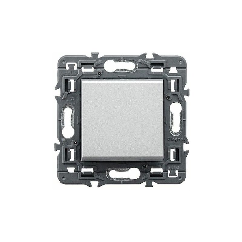 Interrupteur VALENA NEXT 1P 10A aluminium LEGRAND 741340