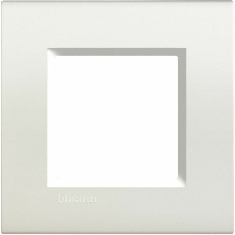 Assiette carrée Livinglight blanche 2 modules LNA4802BI