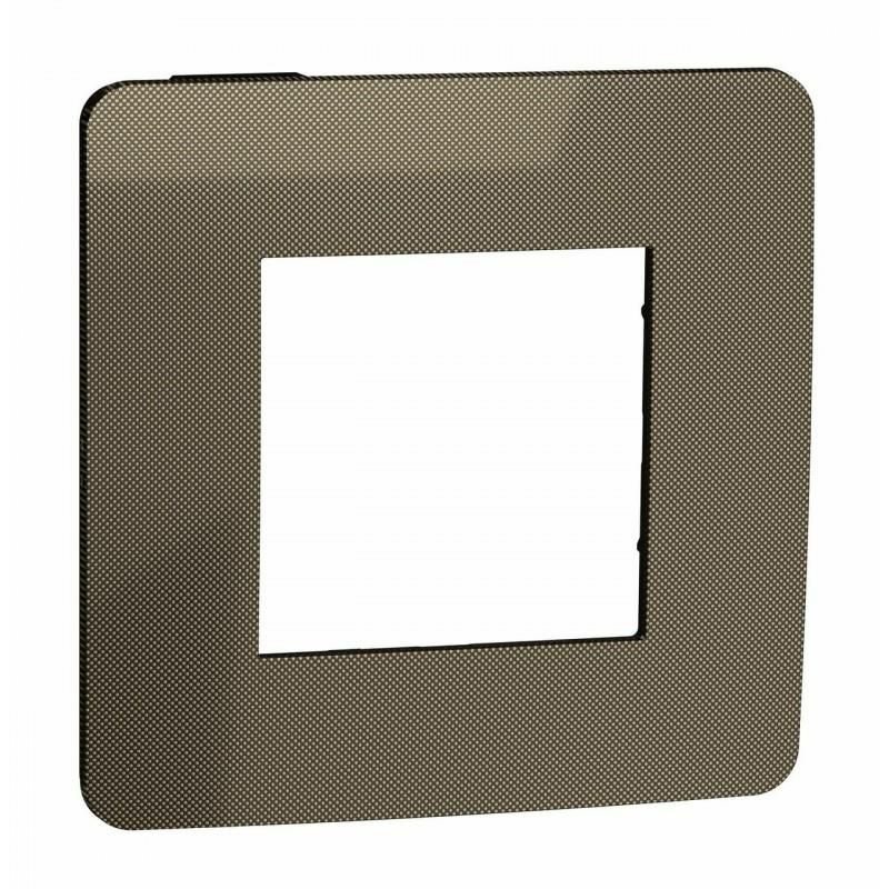 Cadre 1 élément STUDIO métal bronze noir SCHNEIDER NU280252