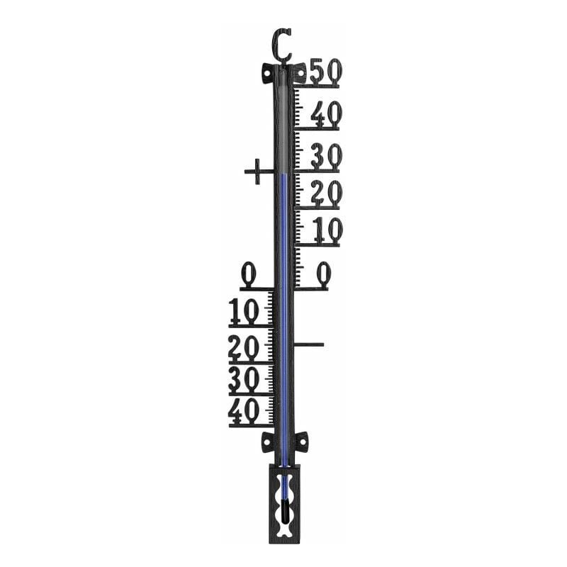 Thermomètre métallique, intérieur/extérieur 20cm
