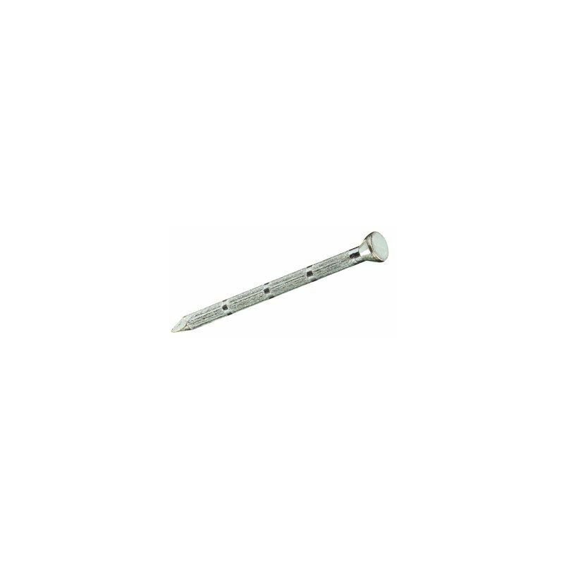 Boîte de 10 unités de clou à tête plate cannelée en acier 4,5x60mm Fadix