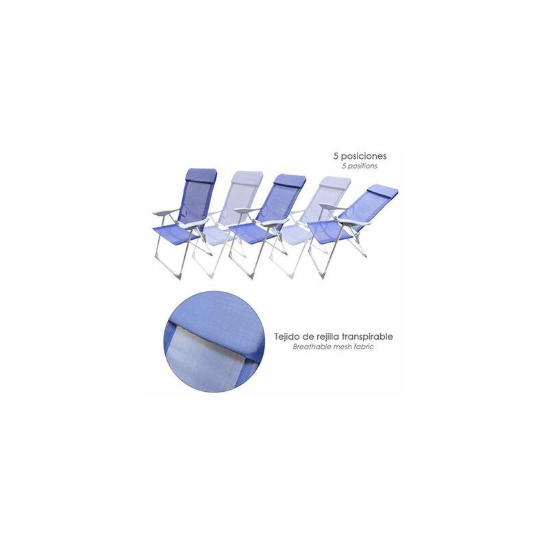 DSWW Ensemble de tables et chaises pliantes d'extérieur en alliage