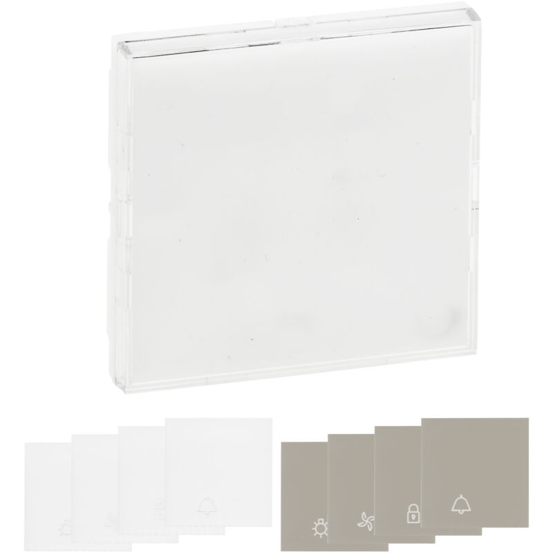 NILOE MODULE ÉTAPE PRISE BLANCHE 1X AVEC/U AVEC VOLETS BORNES