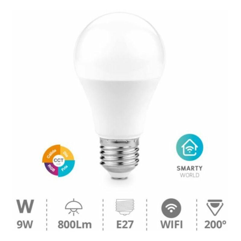 Ampoule à intensité variable LED RGB SMART E27/10W/230V 3000-6500K