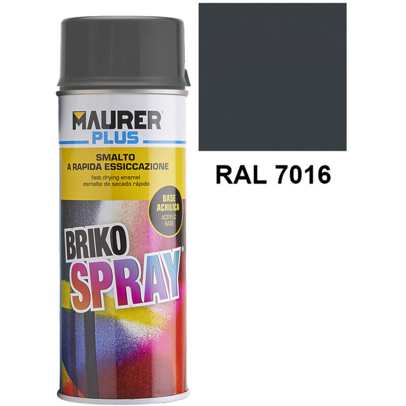 Spray Peinture Noir Brillant AUPROPAINT GLOSS 400ml | Pour Voiture, Métal, Plastique | Séchage Rapide