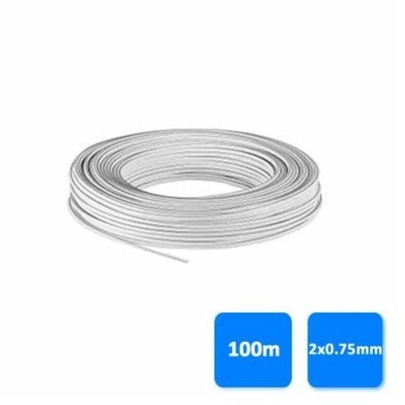 Rouleau de câble parallèle blanc 2x0,75 mm GSC 3902939