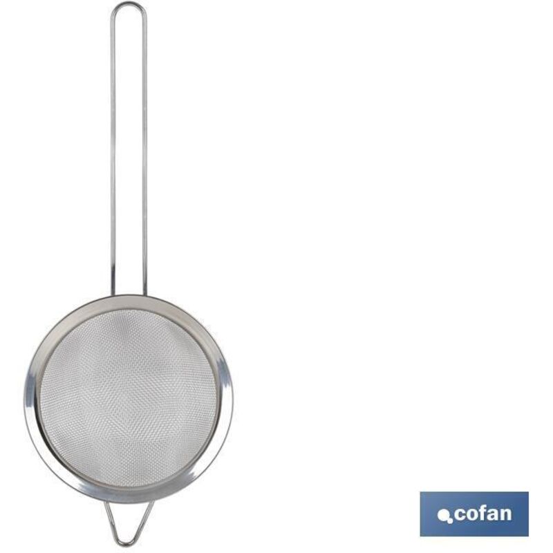 Fackelmann Passoire Tamis 14cm Avec Manche - Ustensile Cuisine Polyvalent Gris/Vert