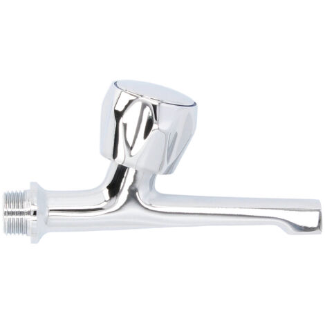 Robinet Lavabo 12 cm - Molette Métal Chromé 1/2" (1/2)
