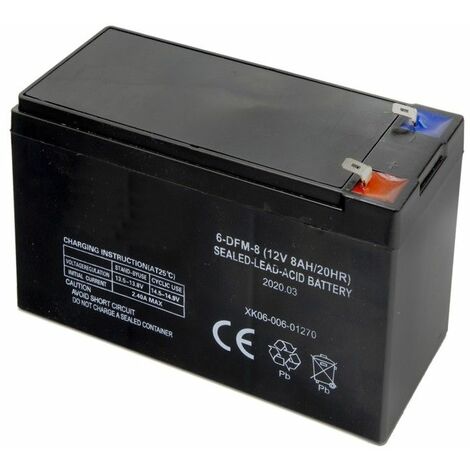 Wolfpack – Batterie pour sulfatadora 12V 8Ah – Plomb – Compatible avec 08052000 – Accessoire pour pulvérisateur professionnel