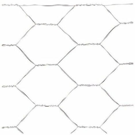 Grillage triple torsion 50 cm – Maille hexagonale 50 mm – Rouleau 50 mètres pour volières et poulaillers – Saturnia (1/2)