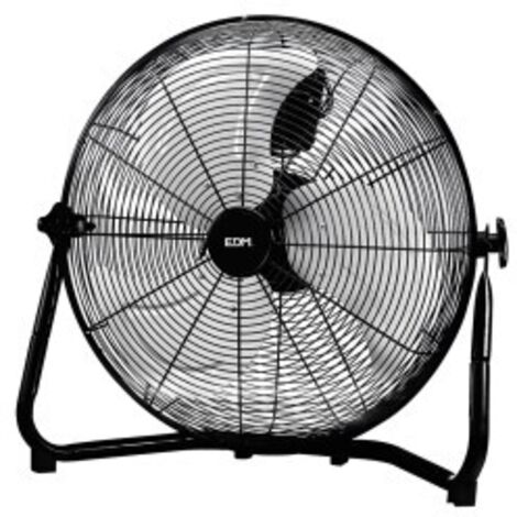 Ventilateur de sol industriel Couleur Noir puissance 100w pales ø45x54cm EDM (1/4)