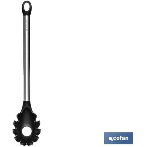Cuillère à pâtes en acier inoxydable. Et modèle en silicone Neige 34 cm (1/4)