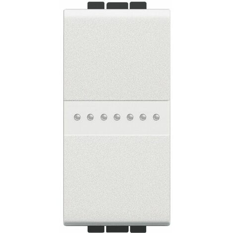 Poussoir à Bascule Livinglight Contact NO 10A 250V Anthracite 1 Module L4005a 8005543420379 Bticino