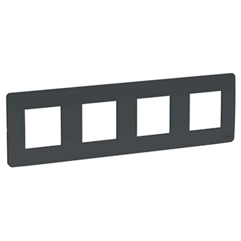 Cadre 4 éléments anthracite Nouveau Unica Studio Schneider NU200854