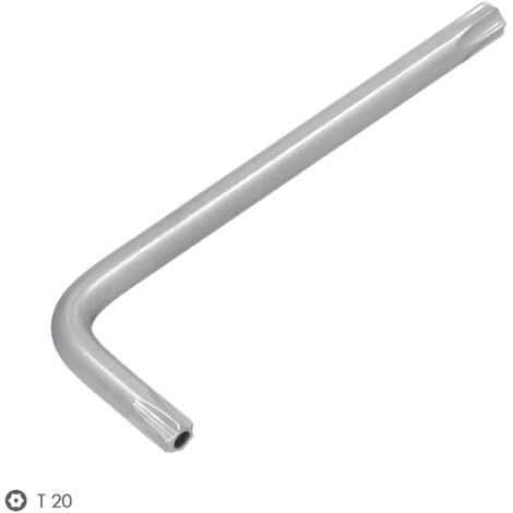 Clé Torx T20 Inviolable - Lot De 2, En Acier Chrome-Vanadium, Forme En L, Pour Réparations Auto Et Maison