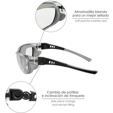 Lunettes De Sécurité Transparentes - Lot De 12 Paires - Pont Nasal Caoutchouc - Pour Bricolage, Labo