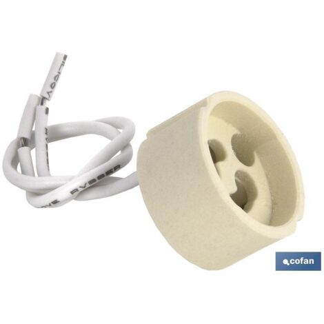 Support de lampe en céramique 2a250v avec capuchon Gz10 et câble de 150 mm (1/3)
