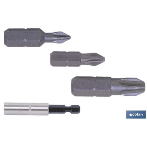 Assortiment d'embouts 1/4 Ph-1-2-3x25+Adaptateur (1/4)
