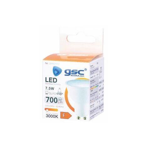 Lampe LED GU10 7,5W 800lm 3000K