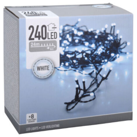 Guirlande Multifonction 240 LEDs Blanc Froid 220V IP44 21m (1/2)