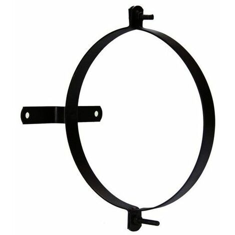 Collier de serrage pour tube de poêle vitrifié avec support 150 mm. (2 pièces) (1/2)
