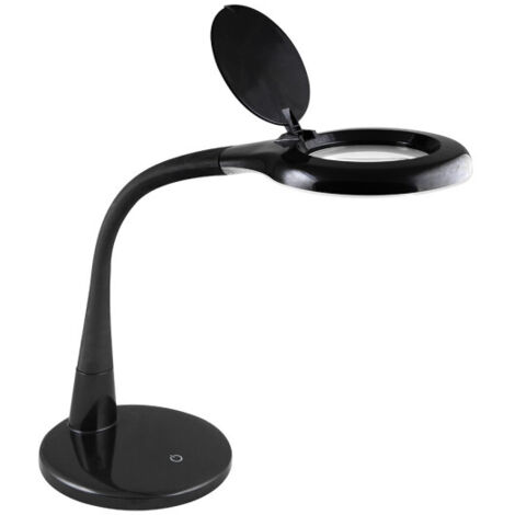 Plath Black Flexo 8W 595lm 5000K avec loupe tactile 43x18x38 cm (1/3)