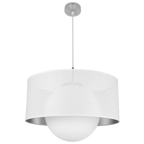 Lampe à poser Milo, nickel-blanc/jaune