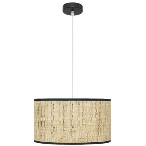 Suspension Natasha 1xe27 Noir/Roseau Regx40x40 Cm (1/2)