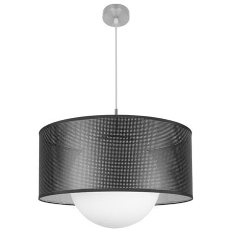 Suspension Cosmic 1xe27 Nickel/noir-argent Regx50x50 Cm (1/2)