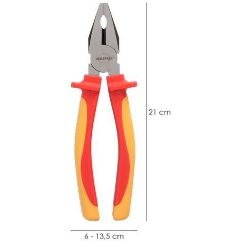 Pince Universelle Isolée FOURROBBER VDE - 1000 V - Acier 60CrV - Poignées Ergonomiques - Pour électriciens Et Bricoleurs