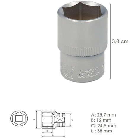 Douille Facom S.23H 1/2" - 6 Pans Métriques 23mm - Neuf Sous Blister