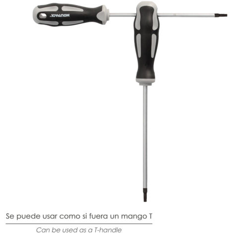 T30 Anti Inviolable Inviolable Torx Clé Étoile Embout Clé, Forme L 6,5 Pouces Long Bras, S2