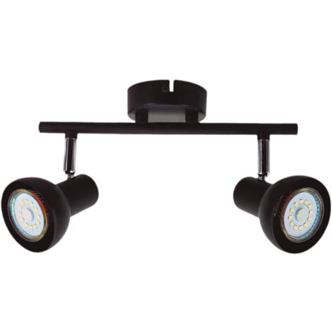 Spot de plafond linéaire double série Kaitola GU10 Noir (1/2)