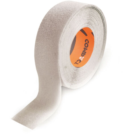 Ruban antidérapant compact blanc 25 mm x 5 m (1/2)