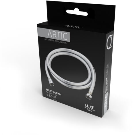 Sapho Accessoires De Douche - Flexible De Douche, 15 Cm, Noir Mat 1208